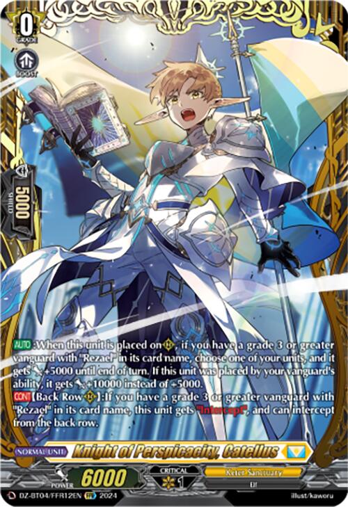 Knight of Perspicacity, Catellus (DZ-BT04/FFR12EN) [Destined Showdown] | Total Play