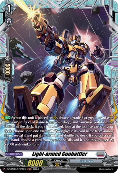 Light-armed Gunbattler (DZ-BT04/FR24EN) [Destined Showdown] | Total Play
