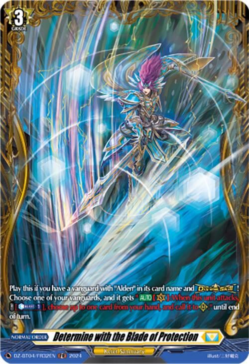 Determine with the Blade of Protection (DZ-BT04/FR32EN) [Destined Showdown] | Total Play