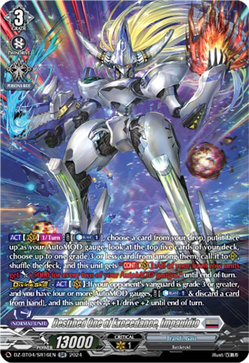 Destined One of Exceedance, Impauldio (DZ-BT04/SR16EN) [Destined Showdown] | Total Play