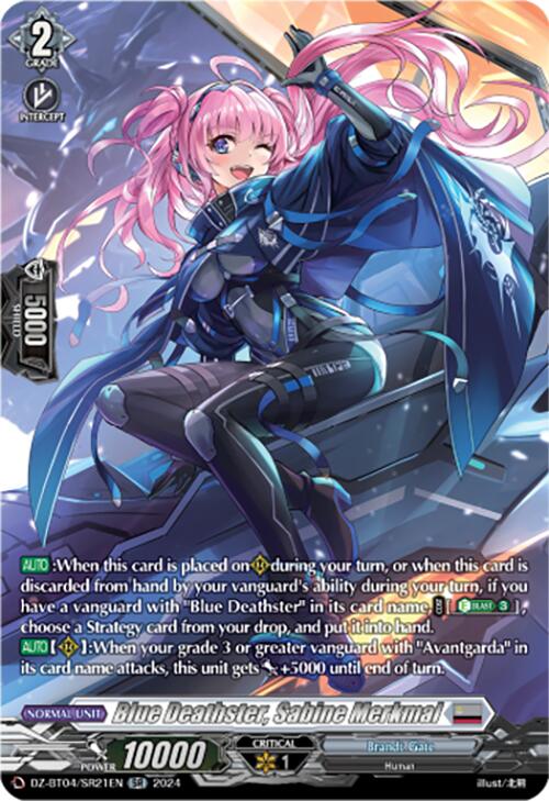 Blue Deathster, Sabine Merkmal (DZ-BT04/SR21EN) [Destined Showdown] | Total Play