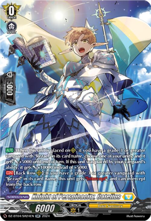 Knight of Perspicacity, Catellus (DZ-BT04/SR24EN) [Destined Showdown] | Total Play