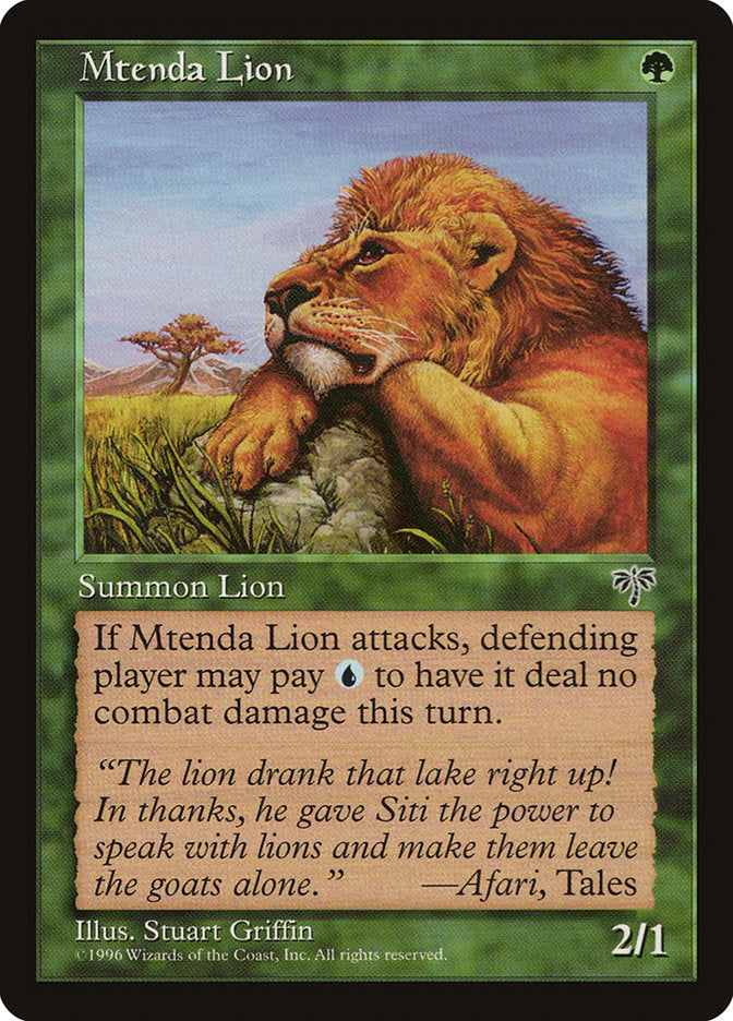 Mtenda Lion [Mirage] | Total Play
