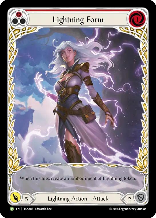 Lightning Form (Red) [LGS308] (Promo)  Rainbow Foil | Total Play