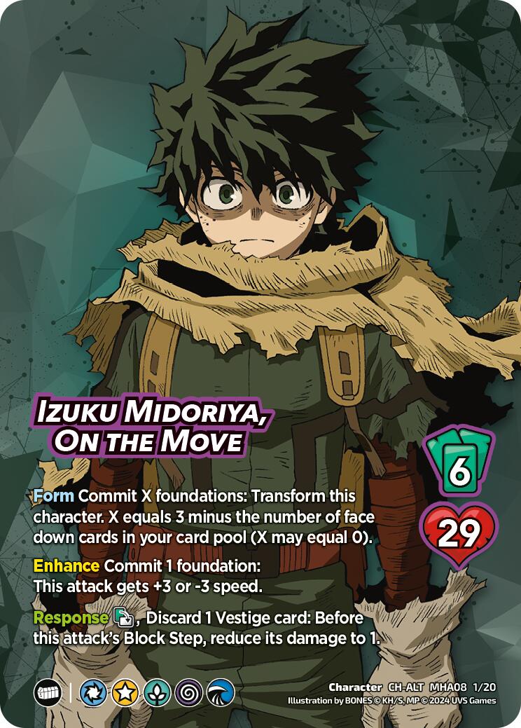 Izuku Midoriya, On the Move (Alternate Art) [Challenger Series: My Hero Academia - Dark Hero Arc] | Total Play