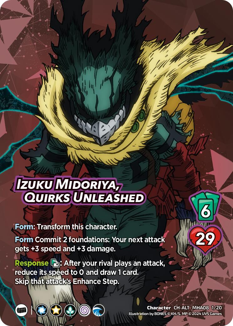 Izuku Midoriya, Quirks Unleashed (Alternate Art) [Challenger Series: My Hero Academia - Dark Hero Arc] | Total Play