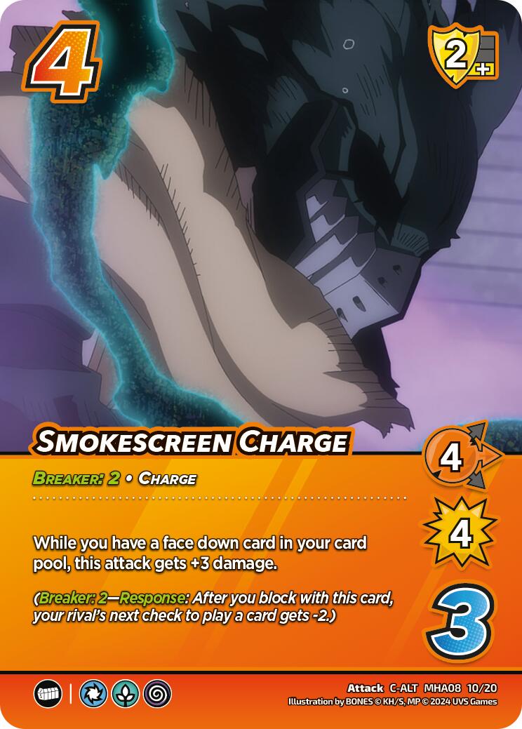 Smokescreen Charge (Alternate Art) [Challenger Series: My Hero Academia - Dark Hero Arc] | Total Play