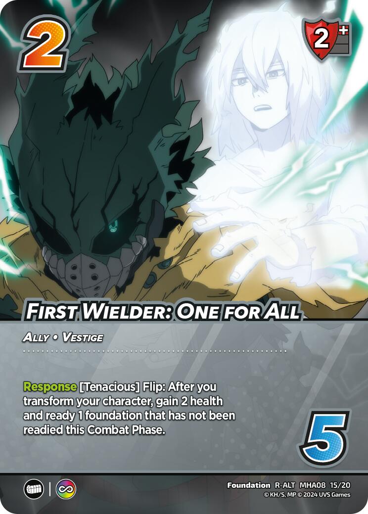 First Wielder: One for All (Alternate Art) [Challenger Series: My Hero Academia - Dark Hero Arc] | Total Play