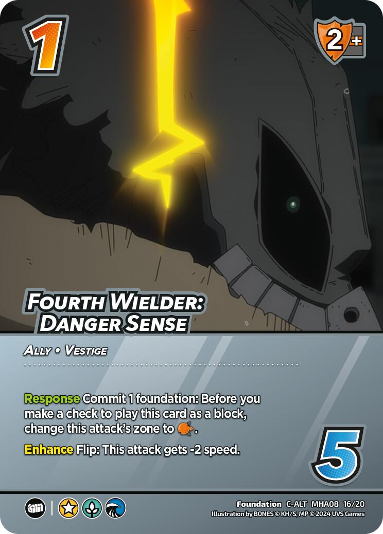 Fourth Wielder: Danger Sense (Alternate Art) [Challenger Series: My Hero Academia - Dark Hero Arc] | Total Play