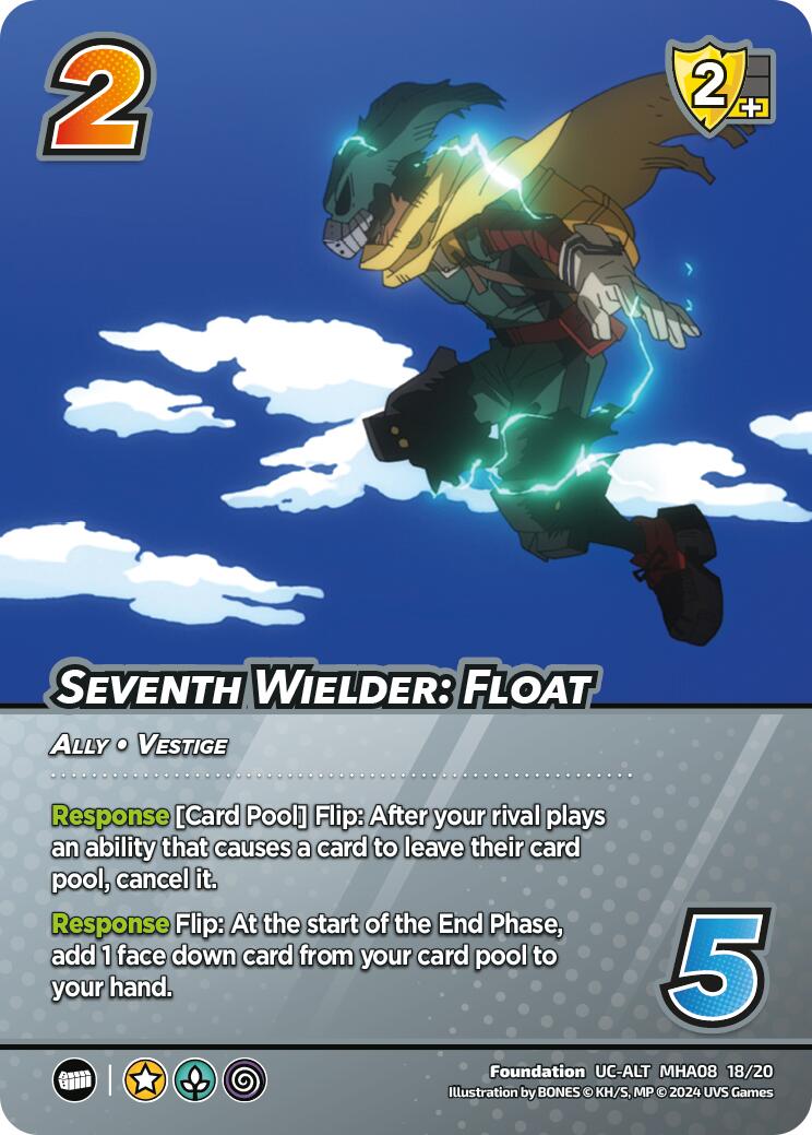 Seventh Wielder: Float (Alternate Art) [Challenger Series: My Hero Academia - Dark Hero Arc] | Total Play