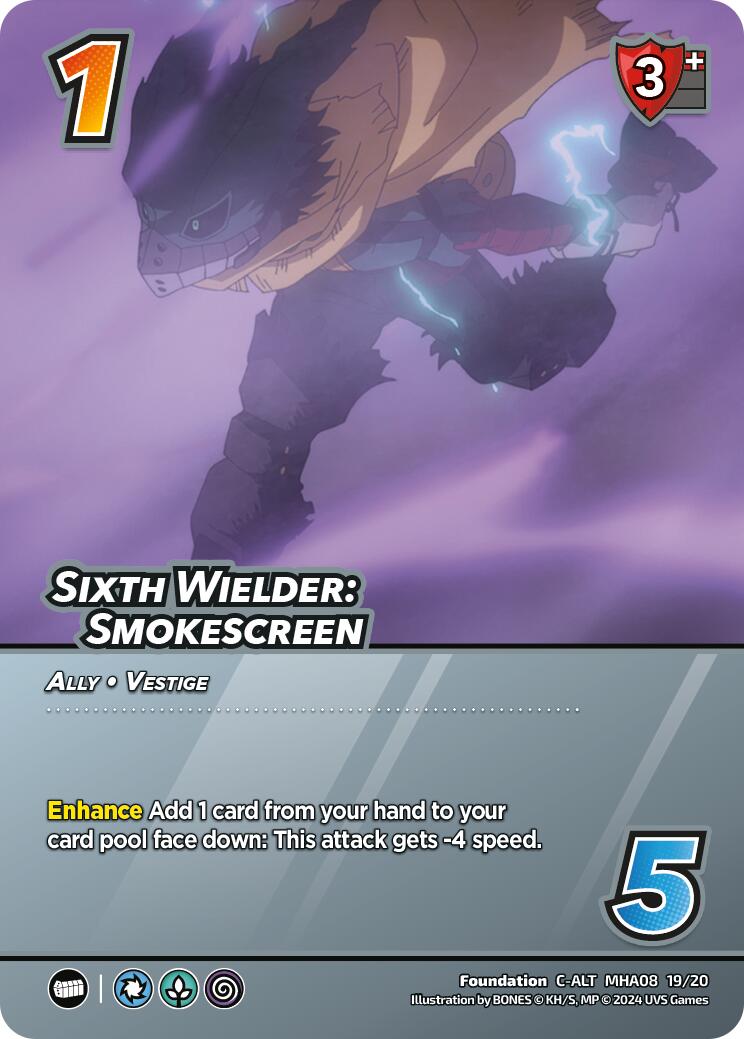 Sixth Wielder: Smokescreen (Alternate Art) [Challenger Series: My Hero Academia - Dark Hero Arc] | Total Play