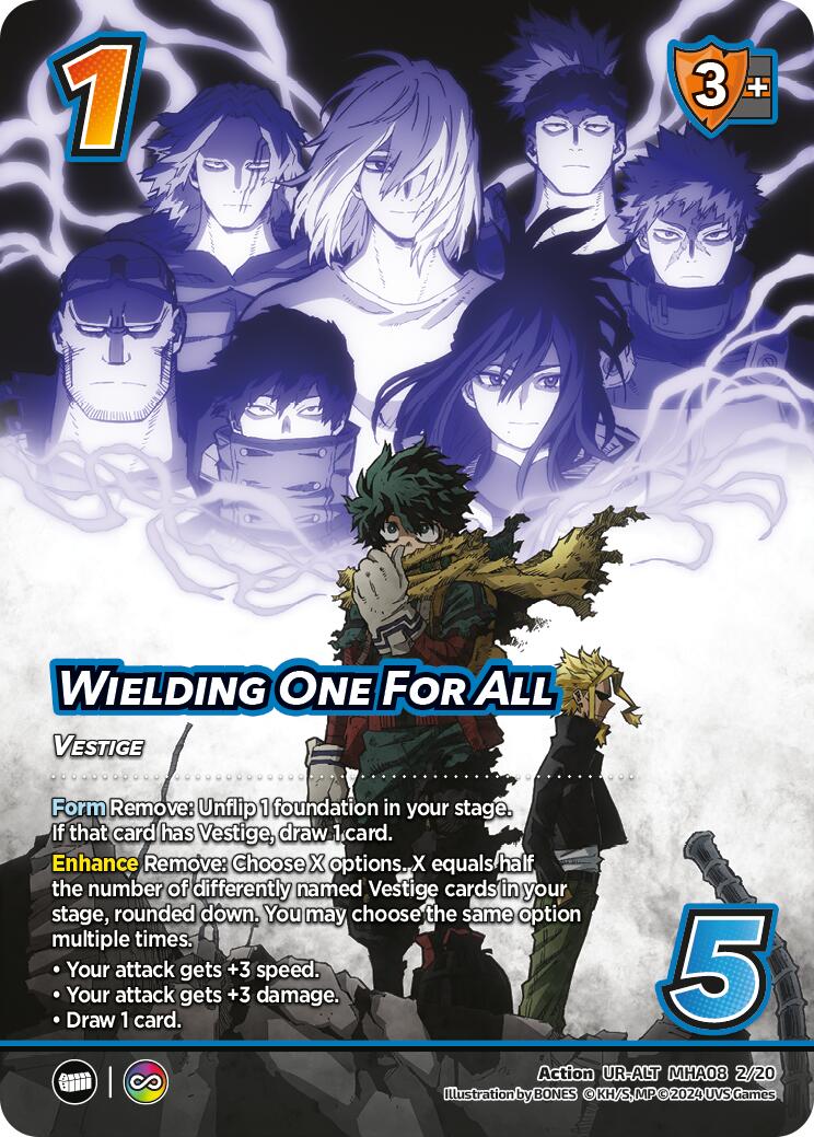 Wielding One For All (Alternate Art) [Challenger Series: My Hero Academia - Dark Hero Arc] | Total Play