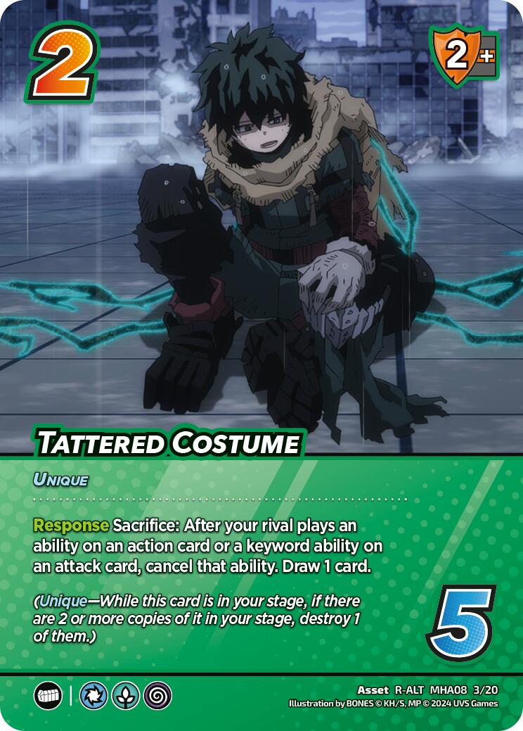 Tattered Costume (Alternate Art) [Challenger Series: My Hero Academia - Dark Hero Arc] | Total Play