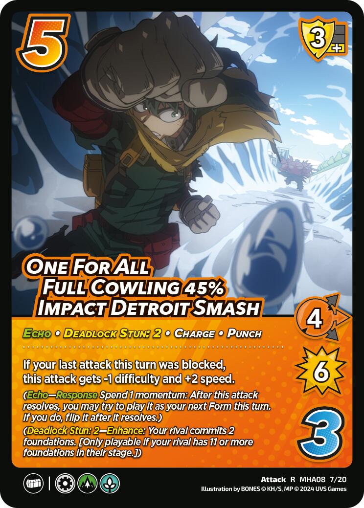 One For All Full Cowling 45% Impact Detroit Smash [Challenger Series: My Hero Academia - Dark Hero Arc] | Total Play