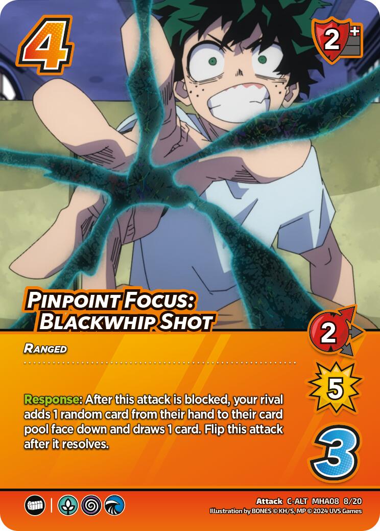 Pinpoint Focus: Blackwhip Shot (Alternate Art) [Challenger Series: My Hero Academia - Dark Hero Arc] | Total Play