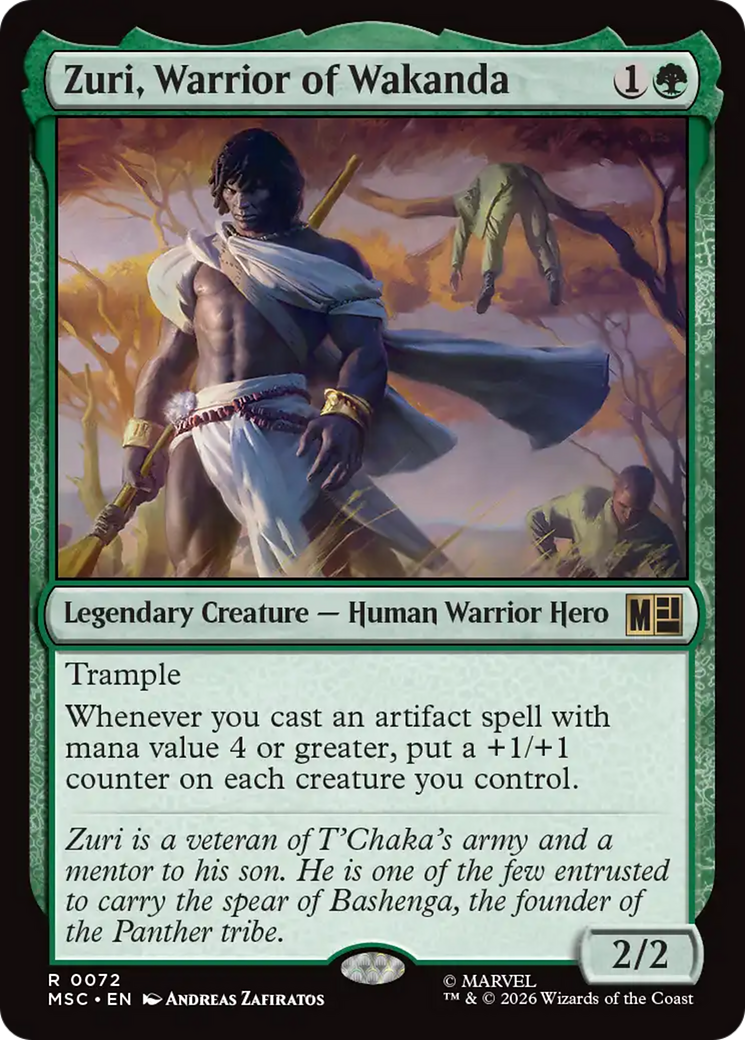 Zuri, Warrior of Wakanda (Surge Foil) [Marvel Super Heroes Commander] | Total Play