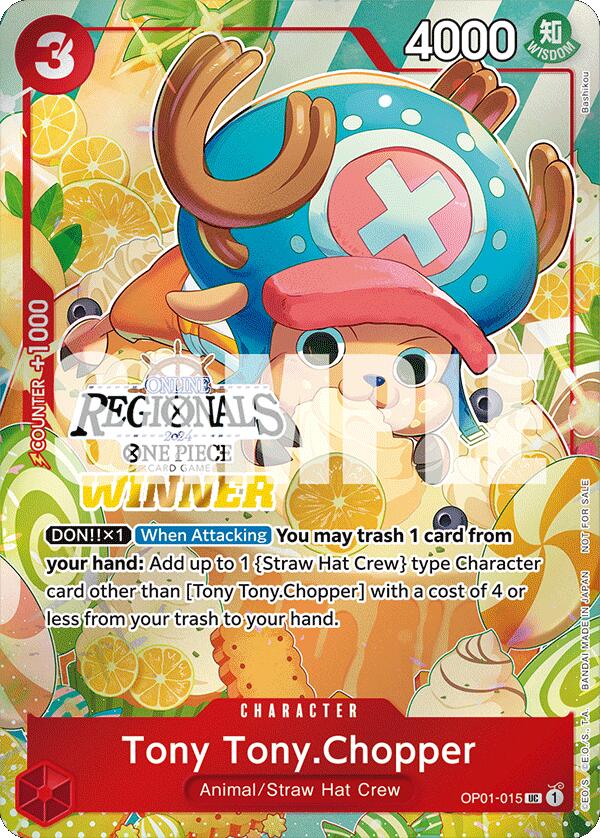 Tony Tony.Chopper (Online Regional 2024 Vol. 3) [Winner] [One Piece Promotion Cards] | Total Play