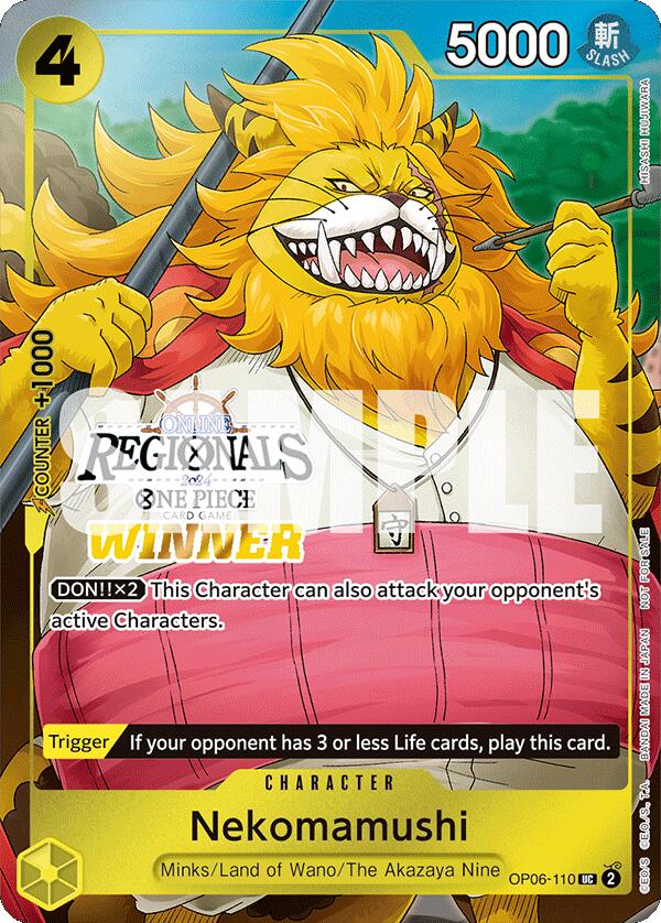 Nekomamushi (Online Regional 2024 Vol. 3) [Winner] [One Piece Promotion Cards] | Total Play