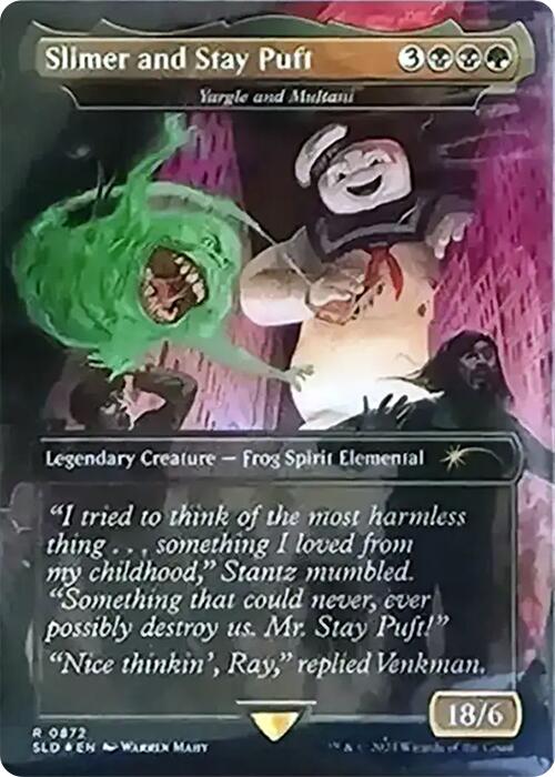 Slimer and Stay Puft - Yargle and Multani (Rainbow Foil) [Secret Lair Drop Series] | Total Play