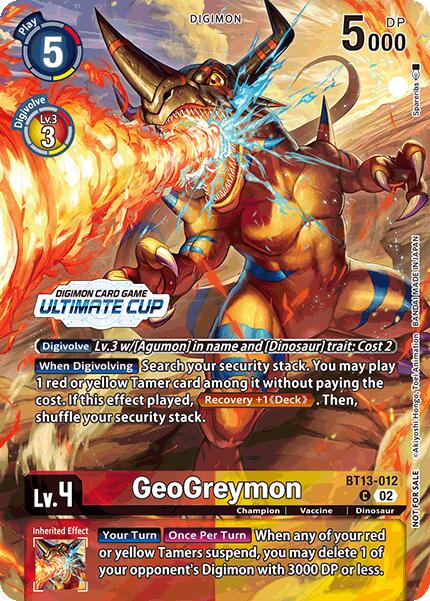 GeoGreymon [BT13-012] (Ultimate Cup 2024) [Versus Royal Knights Booster] | Total Play