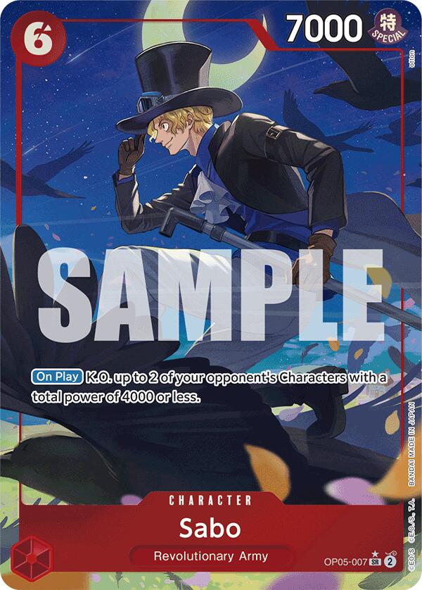 Sabo (OP05-007) (Alternate Art) [Premium Booster -The Best-] | Total Play