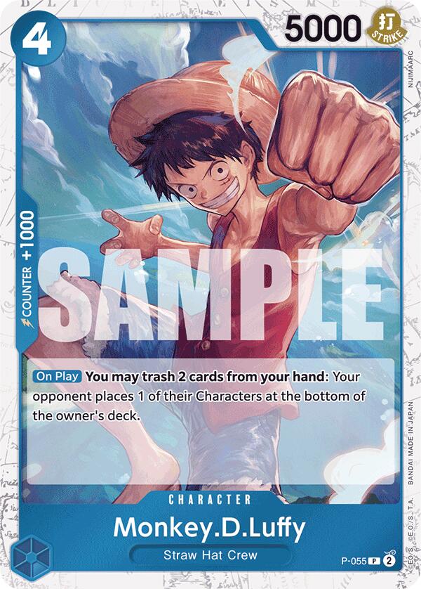 Monkey.D.Luffy (P-055) (Jolly Roger Foil) [Premium Booster -The Best-] | Total Play