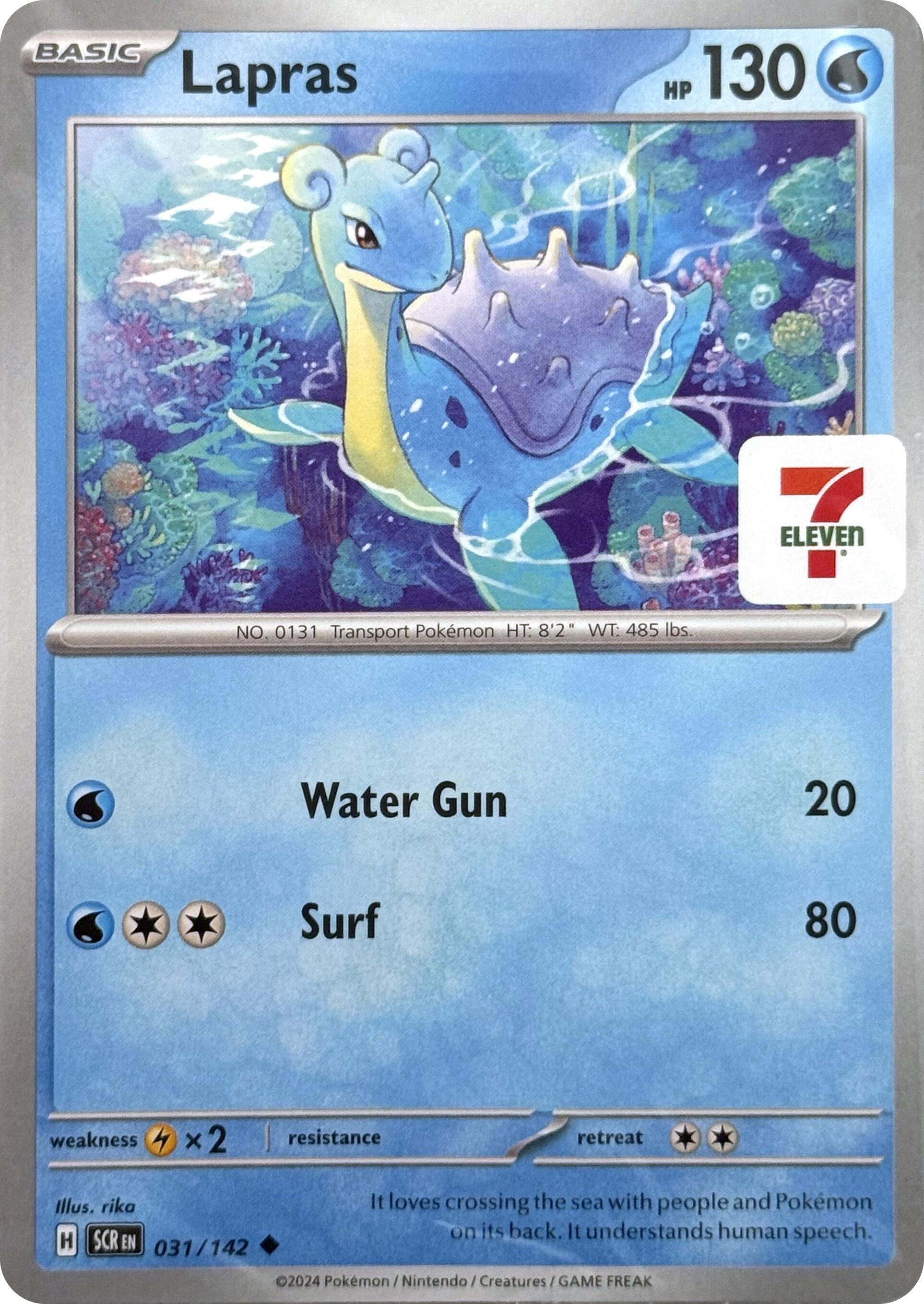 Lapras (031/142) (7-Eleven Promo) [Miscellaneous Cards] | Total Play