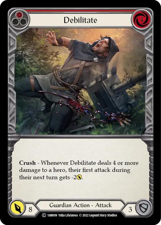 Debilitate (Red) [1HB009] (History Pack 1 Bravo Blitz Deck) | Total Play