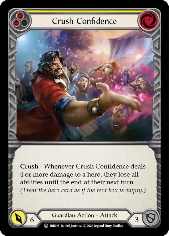 Crush Confidence (Yellow) [1hb013] (History Pack 1 Bravo Blitz Deck) | Total Play