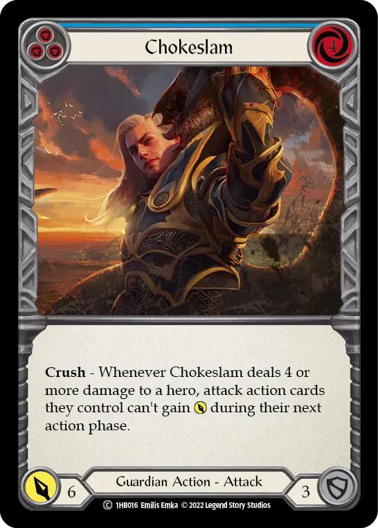 Chokeslam (Blue) [1HB016] (History Pack 1 Bravo Blitz Deck) | Total Play