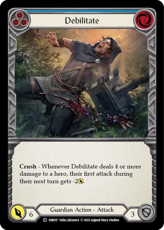 Debilitate (Blue) [1HB017] (History Pack 1 Bravo Blitz Deck) | Total Play
