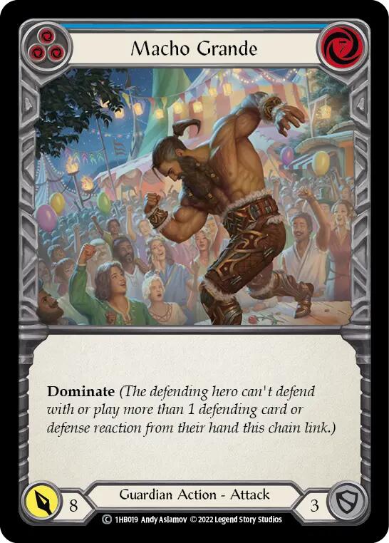 Macho Grande (Blue) [1HB019] (History Pack 1 Bravo Blitz Deck) | Total Play