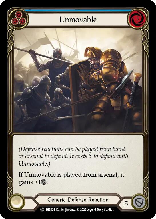 Unmovable (Blue) [1HB024] (History Pack 1 Bravo Blitz Deck) | Total Play