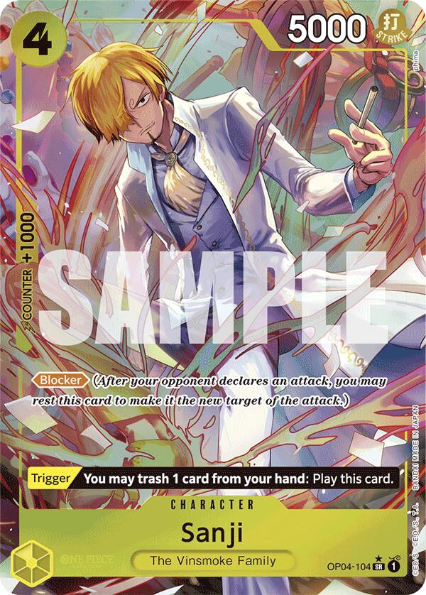 Sanji (OP04-104) (Alternate Art) [Premium Booster -The Best-] | Total Play