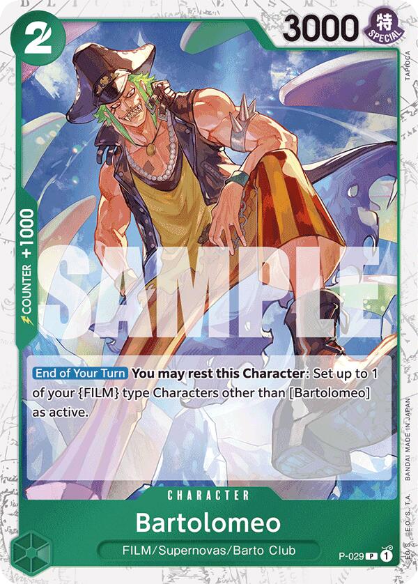 Bartolomeo (P-029) (Jolly Roger Foil) [Premium Booster -The Best-] | Total Play