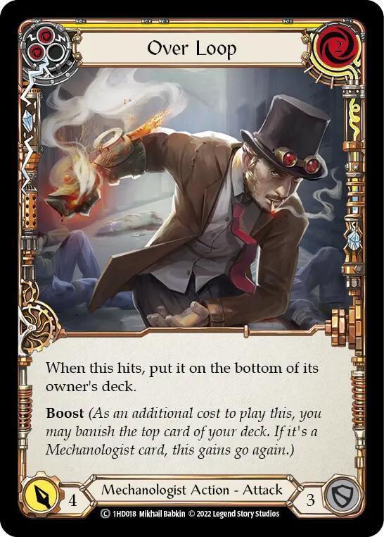 Over Loop (Yellow) [1HD018] (History Pack 1 Dash Blitz Deck) | Total Play