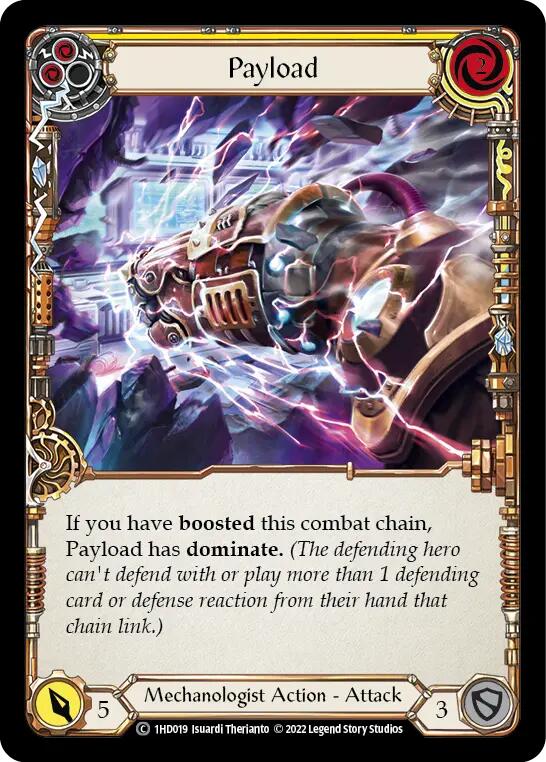 Payload (Yellow) [1HD019] (History Pack 1 Dash Blitz Deck) | Total Play