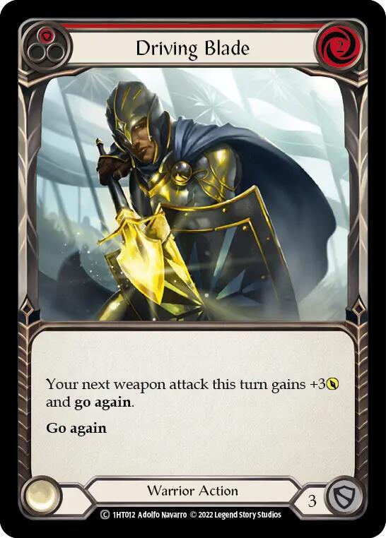 Driving Blade (Red) [1HT012] (History Pack 1 Dorinthea Blitz Deck) | Total Play