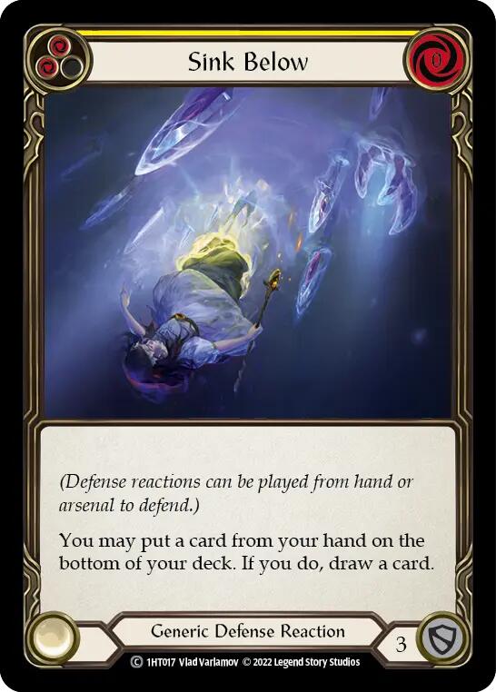 Sink Below (Yellow) [1HT017] (History Pack 1 Dorinthea Blitz Deck) | Total Play