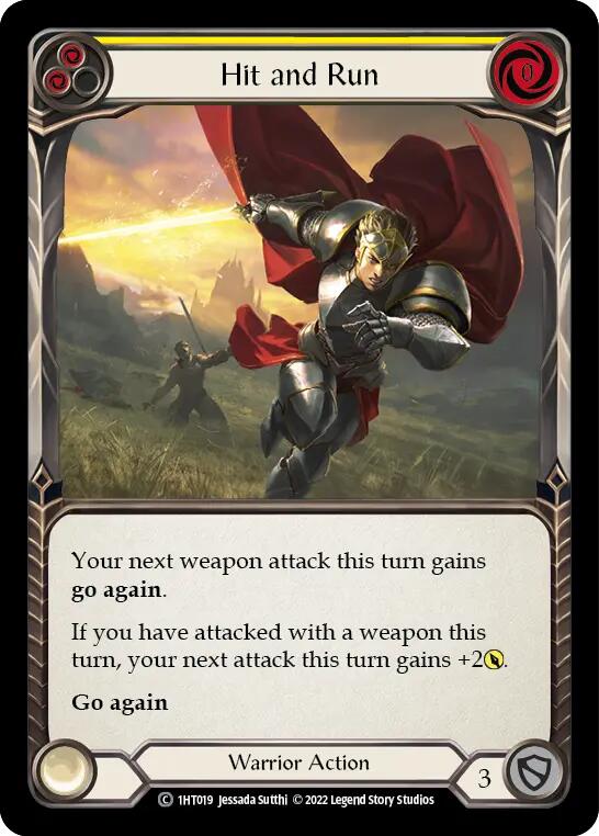 Hit and Run (Yellow) [1HT019] (History Pack 1 Dorinthea Blitz Deck) | Total Play