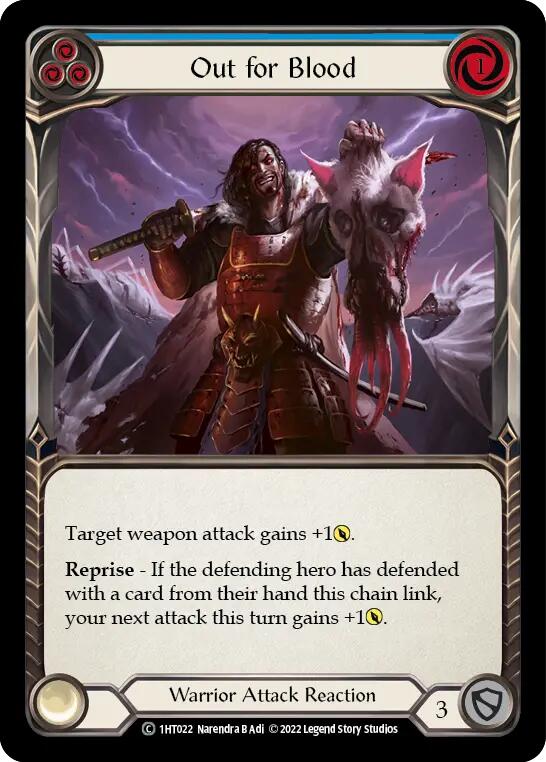 Out for Blood (Blue) [1HT022] (History Pack 1 Dorinthea Blitz Deck) | Total Play
