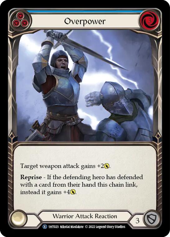 Overpower (Blue) [1HT023] (History Pack 1 Dorinthea Blitz Deck) | Total Play