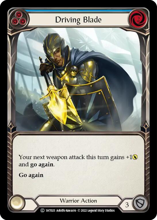 Driving Blade (Blue) [1HT025] (History Pack 1 Dorinthea Blitz Deck) | Total Play