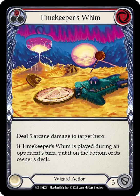 Timekeeper's Whim (Red) [1HK011] (Historic Pack 1 Blitz Deck: Kano) | Total Play