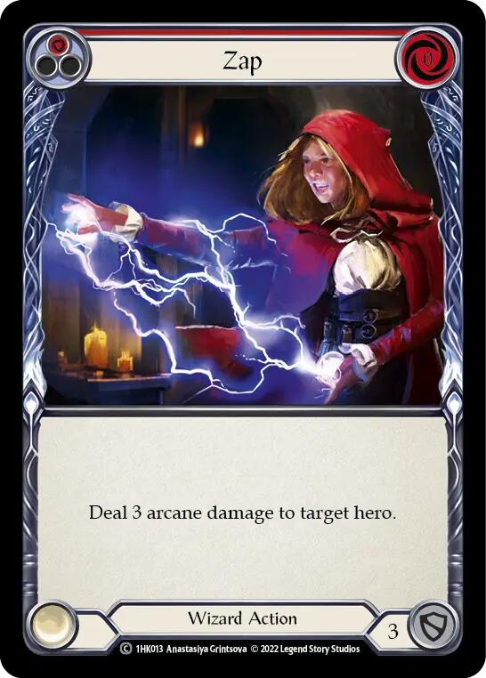 Zap (Red) [1HK013] (Historic Pack 1 Blitz Deck: Kano) | Total Play