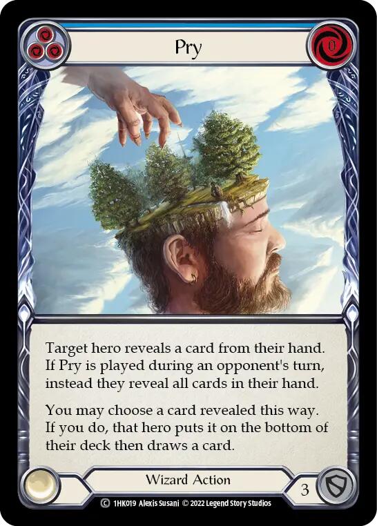 Pry (Blue) [1HK019] (Historic Pack 1 Blitz Deck: Kano) | Total Play