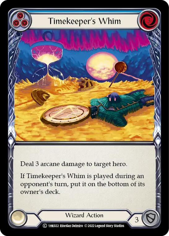 Timekeeper's Whim (Blue) [1HK022] (Historic Pack 1 Blitz Deck: Kano) | Total Play
