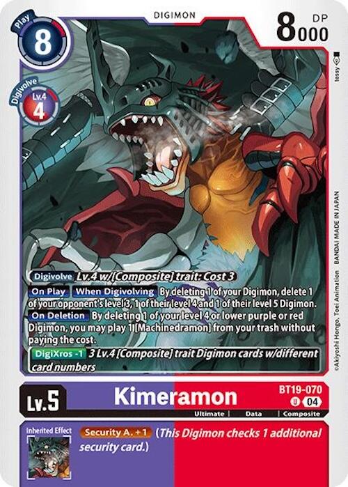 Kimeramon [BT19-070] [Release Special Booster 2.0] | Total Play