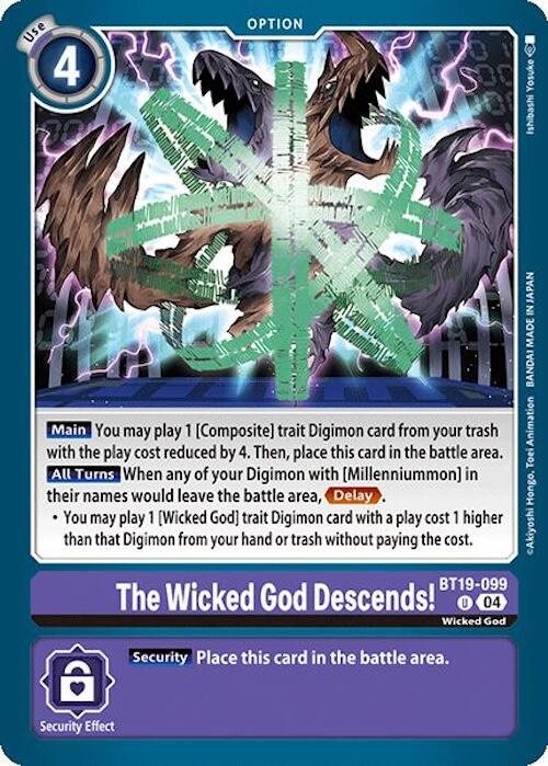 The Wicked God Descends! [BT19-099] [Release Special Booster 2.0] | Total Play