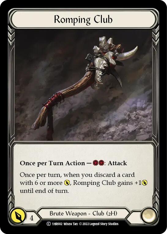 Romping Club [1HR002] (Historic Pack 1 Blitz Deck Rhinar) | Total Play